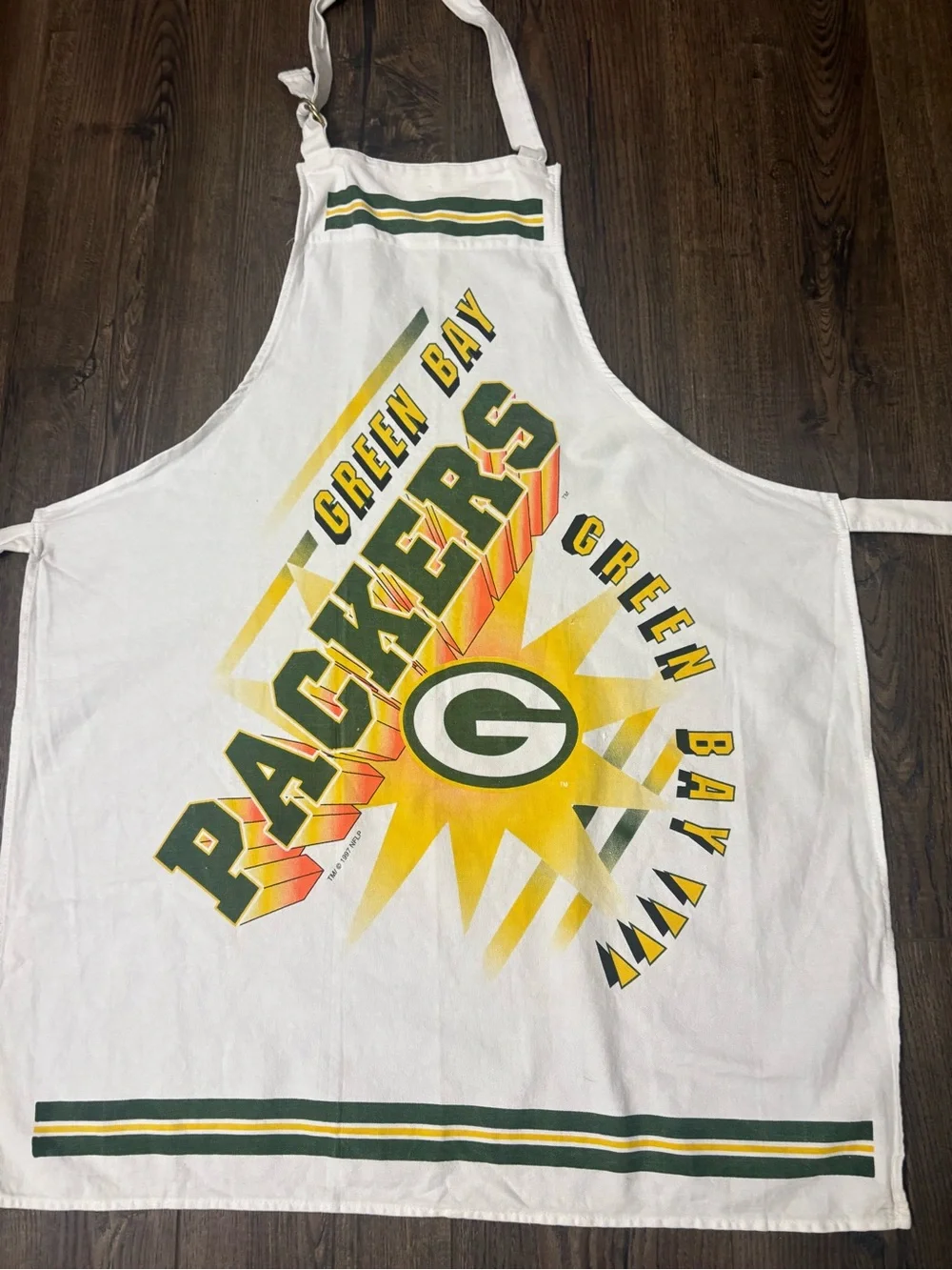 NFL Green Bay Packers White, Green & Yellow Kitchen Apron